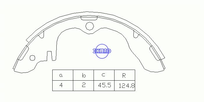 FORD Focus TRUCK Courier Transit Connect MAZDA TRUCK B-1600 B-1800 Rotary Pickup Drum Brake shoes FMSI:8114-S395 OEM:8854-26-310 MK3326 GS8120 SA015, OK-BS116